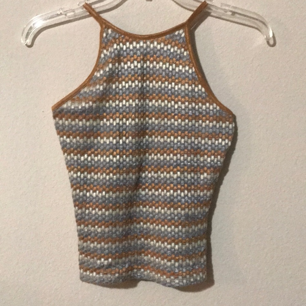 Ladies Fancy Stretch tank top. Multi-colored